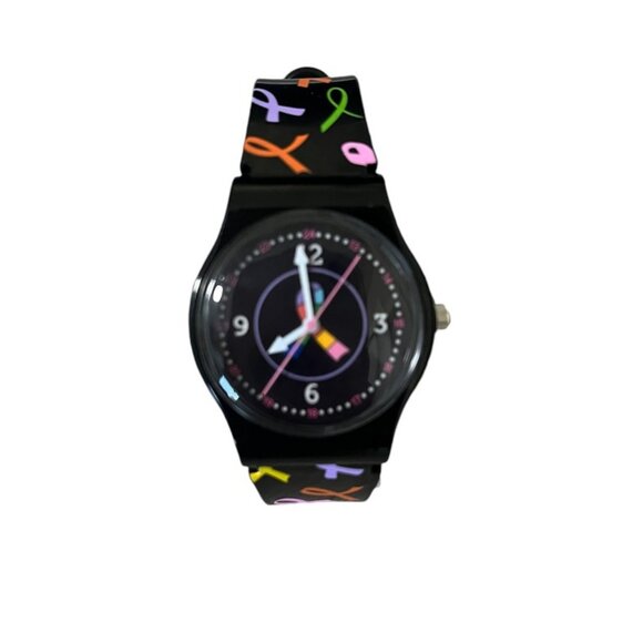Nurse Medical Multi Cancer Awareness Ribbon Jelly Watch - Picture 2 of 3